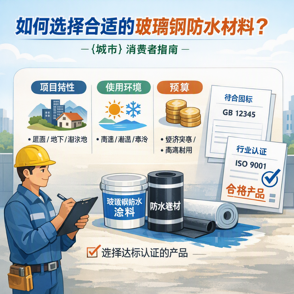 如何判定玻璃钢防水材料的合格标准？ 绵阳 消费者指南