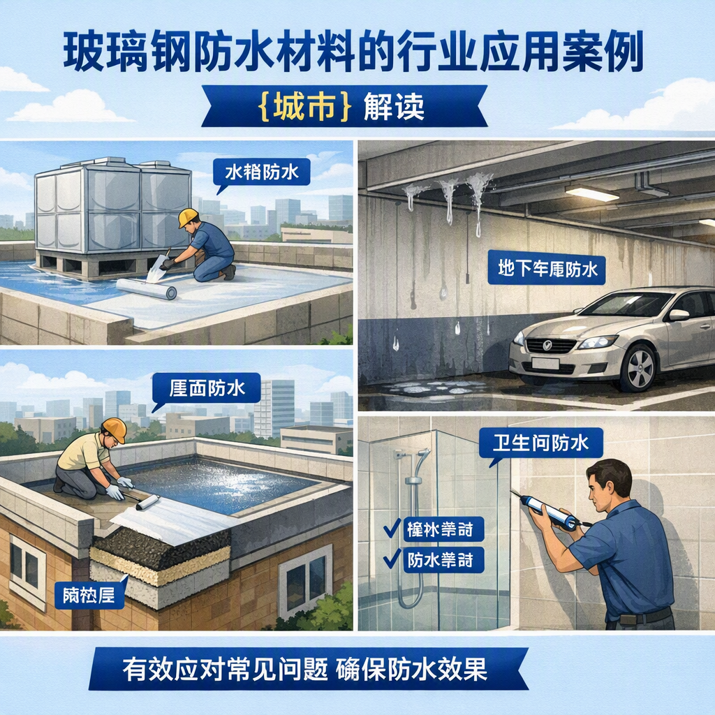玻璃钢防水材料的行业应用案例，绵阳解读